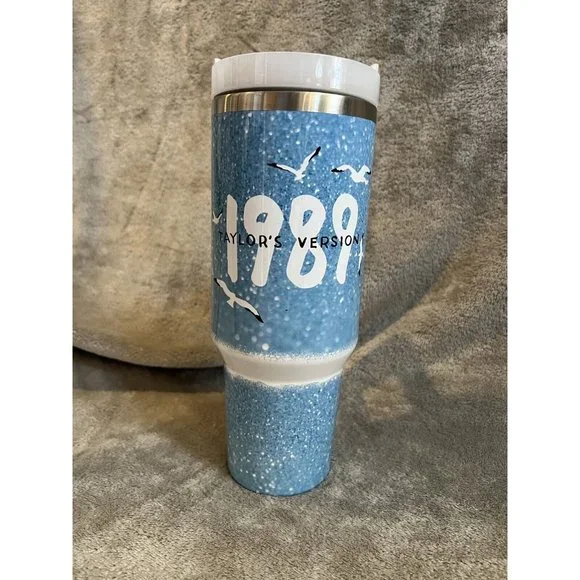 TAYLOR SWIFT 1989 Themes TUMBLER TRAVEL MUG 40OZ Handle Mug Coffee Eras Tour - Picture 3 of 7